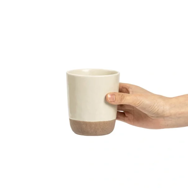 Retro keramisk tekop, beige 360 mL - Billede 2
