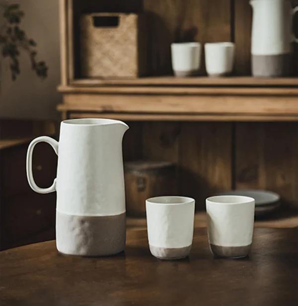 Retro keramisk vandkande, beige 2150 ml - Billede 5