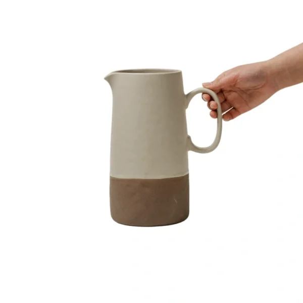 Retro keramisk vandkande, beige 2150 ml - Billede 6